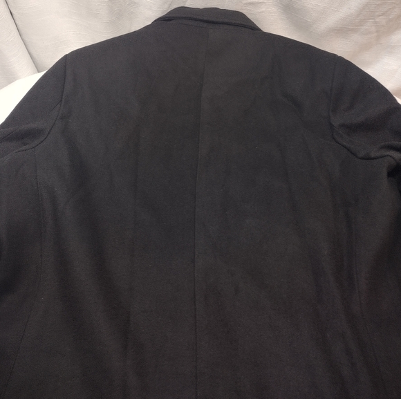 Hammer Anvil Los Angeles Black Wool Blend Over Coat - Picture 7 of 16